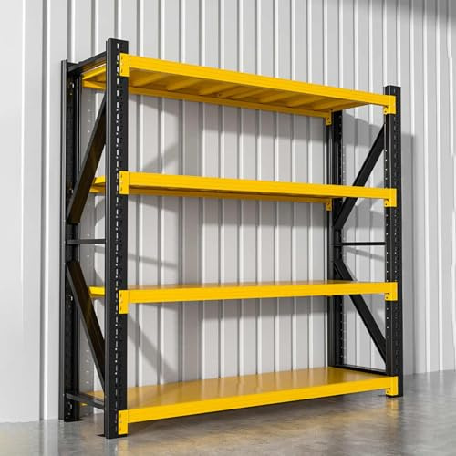 Heavy Du Metallhyllenhet 4 nivåer Ga-ställ justerbart Sto System 150 kg kapacitet L 100 x B 50 cm (39 3 8 tum) perfekt för nisningsverktyg & ekvint
