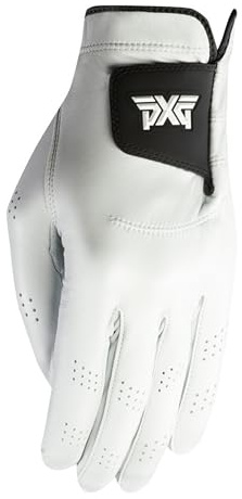 PXG Golf Mens Players Glove Right Handed Golfer Left Handed Glove Cabretta Leather Large White