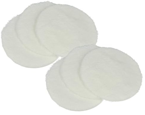 vhbw 6x Pads de polissage compatible avec Kärcher FP 202, PST 1000, FP 303, FP 222 aspiro-cireuse - Set de polissage pour parquet blanc