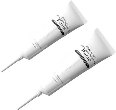 2PCS Multi-Functional Water-Based Waterproof Leak Paste, 150ml Liquid Rubber Waterproof Sealant, Invisible Anti-Leakage Agent for Indoor & Outdoor (A-White)