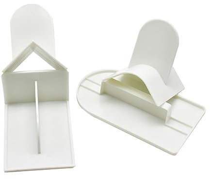 CIYODO 4piezas Alisadores Fondant Espátulas Decoración Postres Repostería Cremas Alisadores Superficies Esquinas Plástico Lavavajillas Alimentos Espátulas t