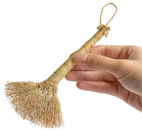 Amitofo Handmade Mini Besom, Witch Broom for Wiccan Altar