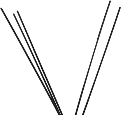 Voyoo 20 Pcs Reed Diffuser Sticks, 30CM Black Reed Diffuser Reeds Sticks, for Home, Office, Spa, and Meditation Spaces