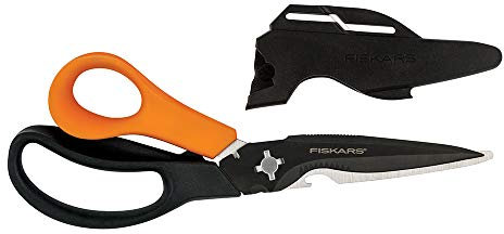 Fiskars 9 7-in-1 Heavy-Duty Garden Scissors Multi-Tool with Sheath