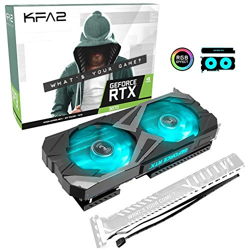 KFA2 Nvidia GeForce RTX 3070 EX (1-Click OC) Series 8GB GDDR6 PCI-Express Graphics Card