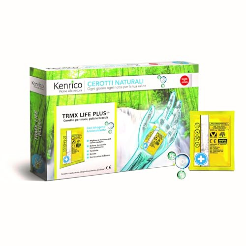 Kenrico TRMX LIFE PLUS+ 10 Cerotti disintossicanti adesivi con Idrogeno Antiossidante e Sporolife brevettata
