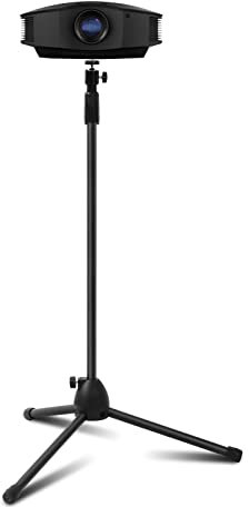 YORKING Projector Light Stand - Adjustable Height 83cm to 145cm Portable Tripod - Heavy Duty Metal for Projectors and Photography