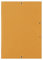 DONAU FEP12G Premium Eckspanner-Mappe A4 aus Starkem Karton/Pappe mit 2 Gummizügen| 50er Pack/ 50 Stück, Farbe: Orange | ideal für Büro und Schule| Grünen Punkt