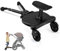 ENERHUB Buggy Board mit Sitz, Buggy Board für alle Kinderwagen, Trittbrett Mitfahrbrett universal, Kiddy Board für Kinder von 2-6 Jahren, Bearing 25KG (Schwarz)