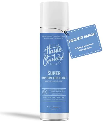 haute couture - Spray impermeabilizzante per Tessuti - E Pelle - Idrofobo e Oleofobo - Effetto Anti-Macchia