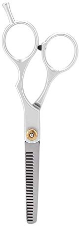 Haofy Juego de Tijeras para Adelgazar y Cortar el Cabello, Tijeras Profesionales de Peluquería para Adelgazar, Uso Diario en el Hogar, Acero Inoxidable (Tijera de entresacar)