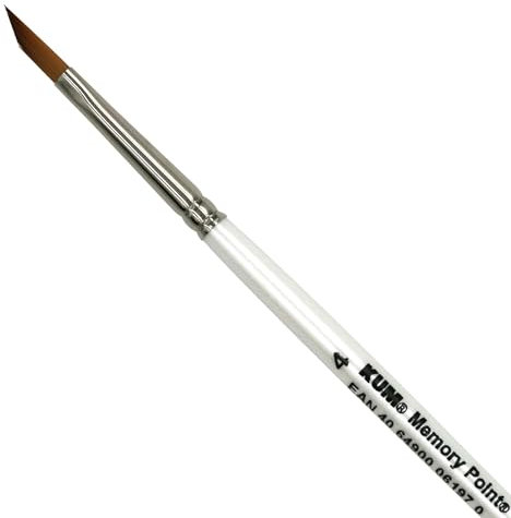 KUM 5143911 - Aquarellpinsel Memory Point Schräg Größe 4, 1 Künstlerpinsel