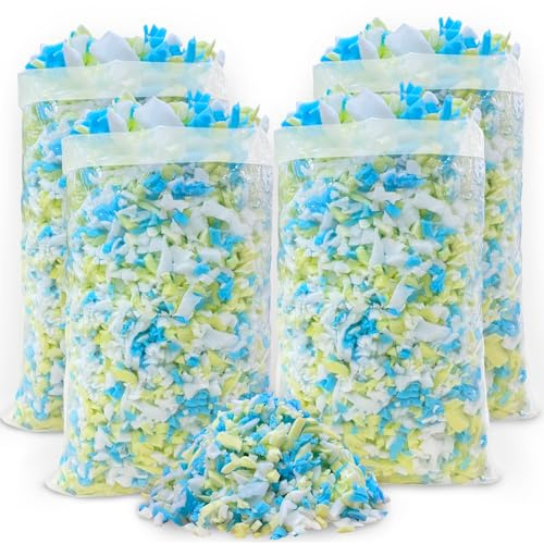 HONEHO 8.8KG Shredded Memory Foam Filling, Comfortable and Soft Bean Bag Chair Filler, Memory Foam Stuffing for Cooling Pillow, Beanbag, Stuffed Animal, Dog Bed, Couch Cushion