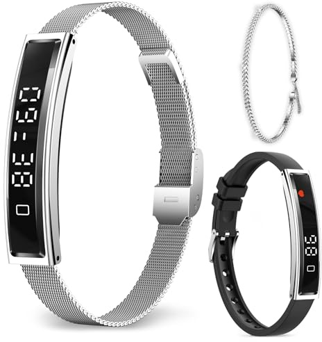 Fitoncloud Reloj Inteligente Mujer Hombre,Monitor 24/7 de Actividad, Ritmo Cardíaco y Sueño, Alerta de Llamada,12 Deportes,No Requiere Suscripción,Pulsera de Actividad Smartband con para iOS Android