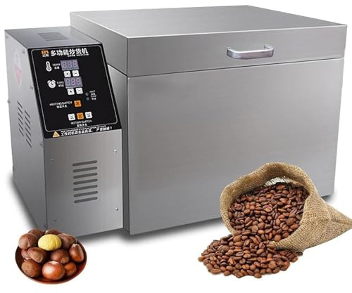 WHYYDSS Torréfacteur de café Professionnel, 2000 g/4000 g, électrique, pour Usage Domestique, avec minuterie Automatique, cuve antiadhésive et Chauffe Uniforme. 2000g