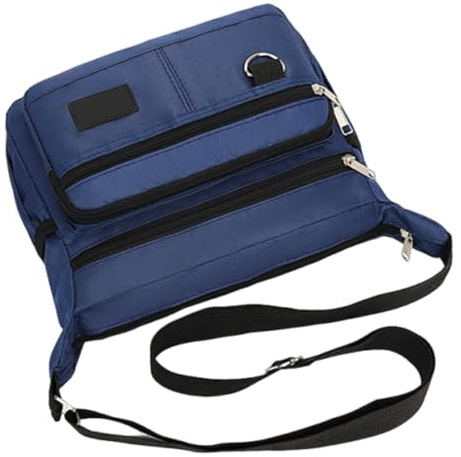 Kors axelväska för män – polyester 9,84 x 3,94 x 8,27 tum | Multi-fick-sling-ryggsäck vattentät, hållbar och resevänlig funktion | Enkel axelväska för män, avslappnad, g