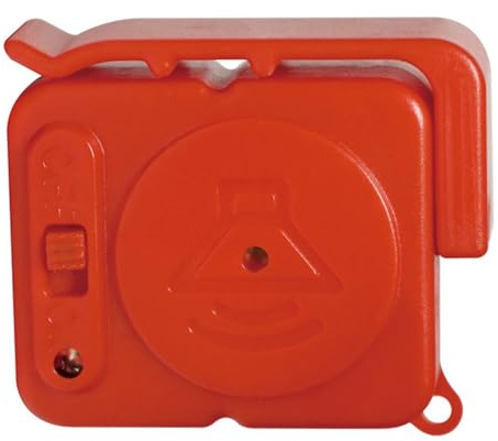 RASTKY Alarma de Seguridad Portátil para Puertas y Ventanas con Sensor de Vibración de 120 DB, Diseño Compacto para Protección de Equipaje y Bolsos (Rojo)