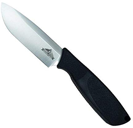 Ontario Knife Company 9715TC Hunt Plus Fixed Blade Knife, Drop Pt. 4 Drop Pt. Stainless Steel Blade Synthetic Rubber Handle Black