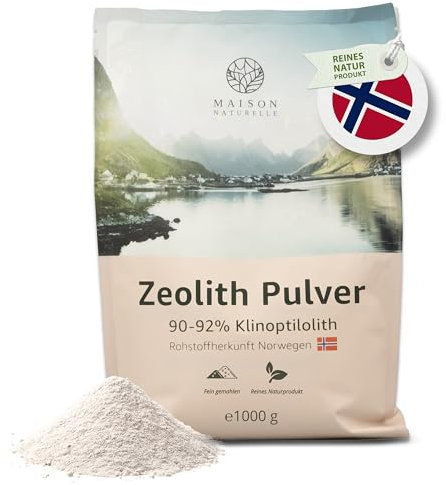 MAISON NATURELLE ® - Zeolith Klinoptilolith Pulver (1000 g) - tribomechanisch mikronisiert & aktiviert