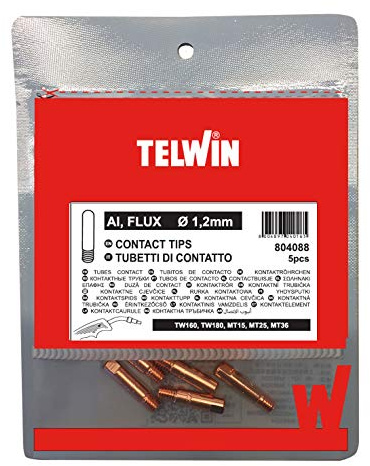 Telwin 804088 Tubes de Contact D.1.2 AL/Flux pour Torche de Soudage MIG