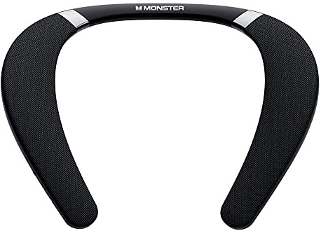 Monster Boomerang Neckband Bluetooth Speaker, Neck Speaker Bluetooth Wireless, 12H Playtime, True 3D Stereo Sound, Portable Soundwear, IPX7 Waterproof, for Home Sport Outdoor
