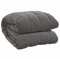 vidaXL Weighted Blanket – Weighted 11 kg – Soft Brushed Polyester Microfiber Fabric – Short Floss & Brushed Fabric Sides - Comforting Grey Duvet for & - Filling