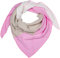 styleBREAKER Damen Musselin Dreieckstuch 3-farbig | Pastell Schal aus Baumwolle für Frühling & Sommer | Leichtes Dreieckstuch aus Musselin Stoff | Made in Italy, Farbe:Hellgrau-Rosa-Weiß