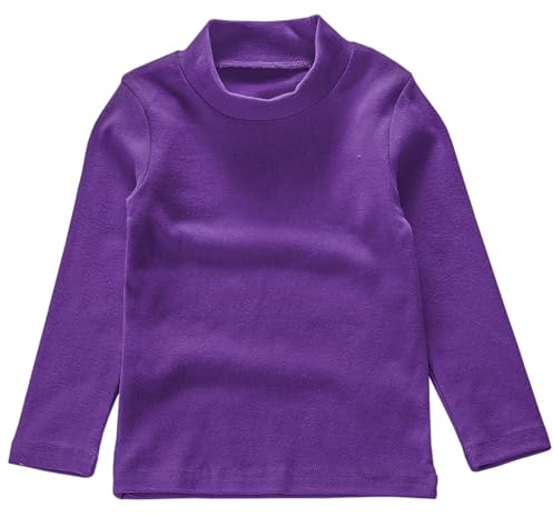 Beganly camiseta para niña manga larga cálida y suave camiseta básica top para bebés prenda de capa inferior para niños clásicos de algodón, 5 años