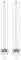 Lampada Fluorescente Compatta G23 2pin 11W, Bianco Neutro 4000K, Lampade a Risparmio Energetico CFL G23, Tubo a Forma di U, Applicabile a Soggiorno, Camera da Letto, Corridoio, Non Dimmerabile,2 pezzi