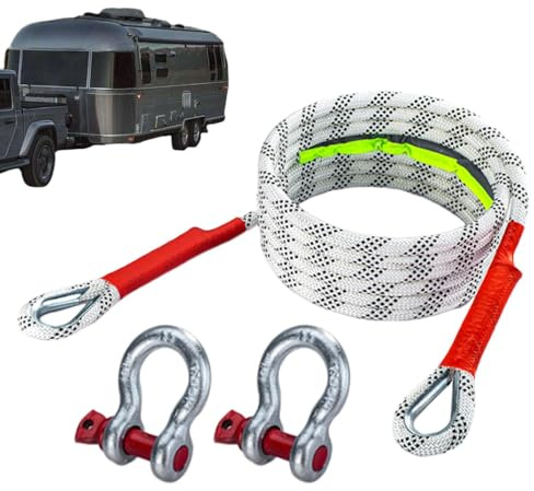 Kinetiskt bogserrep | Högkvalitativt nylonrep med stor töjning, professionellt bärgningsrep för sand, snö, lera, klämda däck, off-road-användning