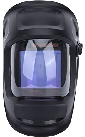 Casco per saldatura ad energia solare con oscuramento automatico Casco per saldatore elettrico con ampia visione per TIG MIG MMA, cappuccio per saldatura di sicurezza, schermo per