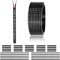 16 AWG 2x1,5mm² 2 Adriges Kabel 15 Meter, 2 adrig Draht aus verzinntem Kupfer, PVC 16AWG 2 adrig für DC 5V/12V/24V, LED Beleuchtung, Verlängerungskabel, kfz usw, CE Zertifizierung