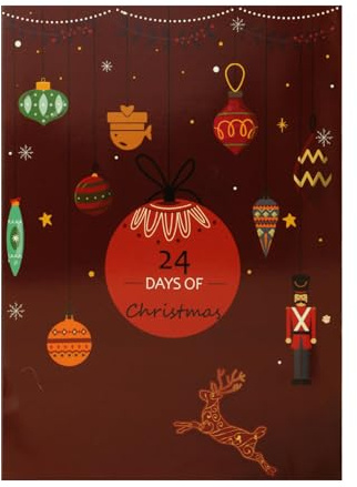 Calendrier De L'Avent - Boîtes De Calendrier À Rebours De Noël | 24 Boîtes Vides À Collectionner Pour Compter Les Jours Pour Bonbons, Les Biscuits Pour Maison, Fête Scolaire, Activités Familiales