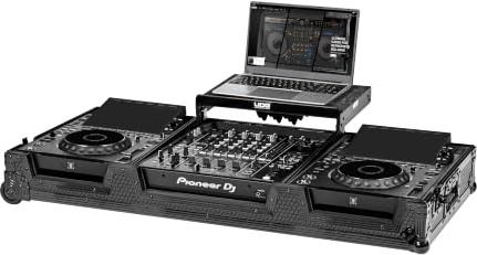 UDG Ultimate Flight Case Set AlphaTheta CDJ-3000X/Pioneer DJ DJM-A9 Blk Plus (L&W)