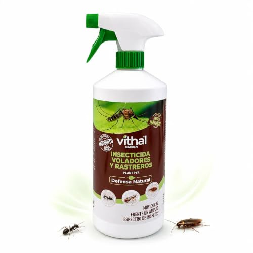 Insecticida Spray para Insectos Voladores y Rastreros 1 L | Origen Natural | MUY EFICAZ contra Mosquitos, Mosquito Tigre, Avispas, Cucarachas y Hormigas | Efecto hasta 1 Mes | Nexum Market