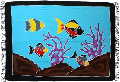 Sarong Sar63 - Toalla de playa (100 modelos), color azul