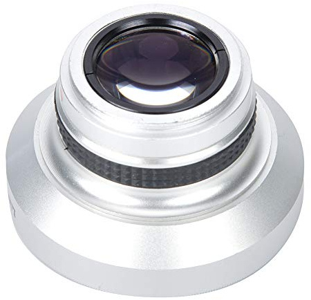 Obiettivo per fotocamera argento forte applicabilità 37 mm 0.25X Super Fisheye obiettivo aggiuntivo per obiettivi di fotocamera calibro 37 mm
