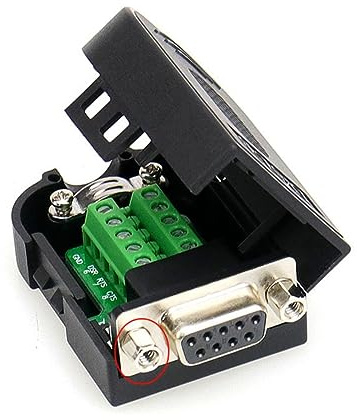 YSJJZRL DB9 Serial Adapters No Soldering Needed D-SUB 9-pin RS232 RS485 Adapter to Terminal Connector Signal Module (Female-Band nut)