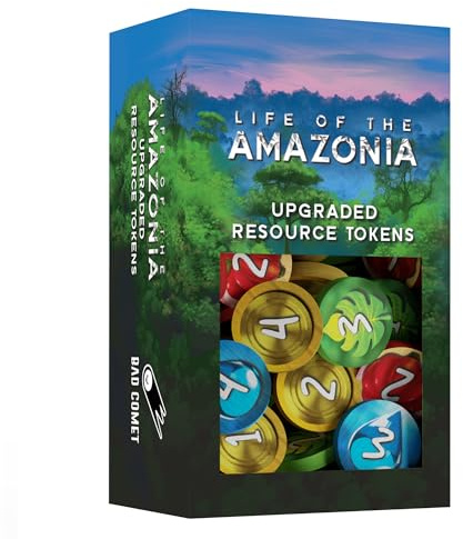 Life of The Amazonia Brettspiel – Strategisches Dschungel-Bauspiel für 1–4 Spieler, ab 14 Jahren, 60–150 Minuten spielen, den Dschungel wiederherstellen, Tiere und Pflanzen platzieren (verbesserte