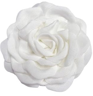 90mm Broche Délicate En Forme De Camélia Pour Femmes Et Filles, En Tissu Fait à La Main, Corsage Floral, Fête De Mariage, Danse, Robe, Costume, Vêtements, Accessoires, Bijoux, Cadeaux (Blanc)