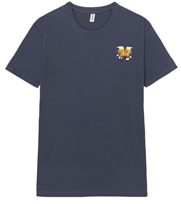 Pampling Maglietta a Maniche Corte, 100% Cotone, Stampa Doppia, Abbigliamento Unisex per Uomo e Donna, Serigrafata con Girocollo e vestibilità Regolare, Colore Blu (Dont Worry Beer Happy, XL)