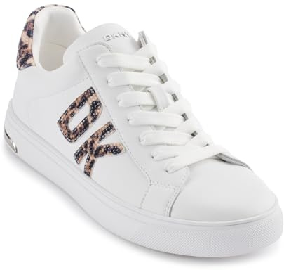 DKNY Abeni-Lace Up On S, Sneakers Donna, Wht Natural, 38.5 EU