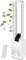 Turmventilator sehr leise Ventilator DC Motor Fernbedienung Oszillierend LED-Display 3 Modi 12 Stufen Tower-Ventilator Säulenventilator Standventilator Luftkühler 15h Timer Tower Fan (Granada White)