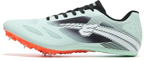 EPIMENO Men's Track and Field Shoes Women Lightweight Breathable Spikes for Multi-Events Jump Shoes