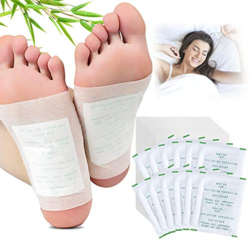 Detox Pflaster Fuß, 100 PCS Detox Fußpflaster entgiftungspflaster füße zum Entfernen von Körpergiften Schmerzlinderung Gesundheitspflege Fußpflege-Pads (Grün)