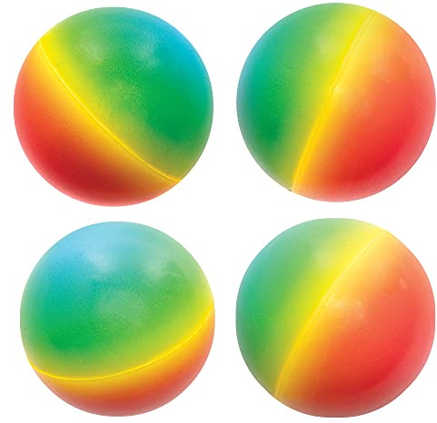 Baker Ross FE300 Regenbogen Squishie - 5er Pack, Anti Stress Ball für Kinder und Erwachsene, Kindergeburtstag Mitgebsel, Kleine Geschenke für Kinder, 60mm