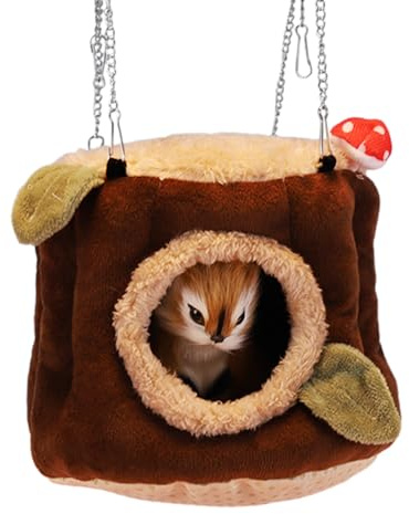Kasmole Maison pour Petits Animaux | Hamac Suspendu pour Petits Animaux Maison chaleureuse pour Petits Animaux d'hiver Lit Suspendu pour Cage à Hamster - pour Hamster Chinchilla Petits Animaux