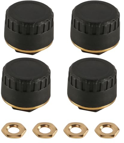Laroal Sistema de monitoreo de presión de neumáticos con Base de Cobre Puro, Sensor de presión de neumáticos para 4 Ruedas, detección en Tiempo Real por Bluetooth.