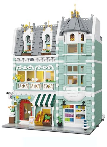 Henofen City Grocery Store Building Blocks Set for Adults, 3 Levels Street View Modular House Building, Christmas Birthday Gift for Teens(2225 Pcs)