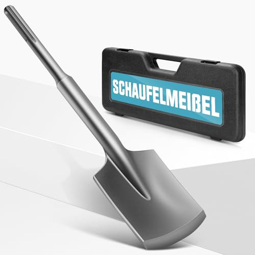 SDS Max spademejsel 110 x 435 mm, max asfalt-mejsel med plastfodral, dimmer för rivningshammare, Excavation Max mejsel för murverk, asfalt och jordmån